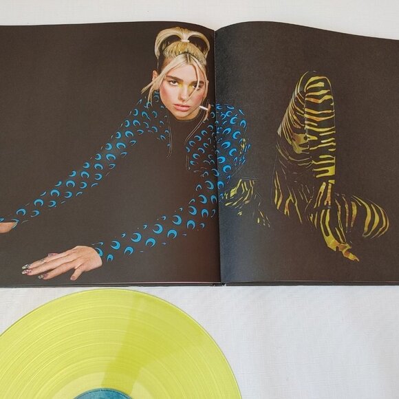 DUA LIPA FUTURE NOSTALGIA LP Limited Edition Rare Deluxe Boxset Yellow Vinyl - Picture 7 of 9